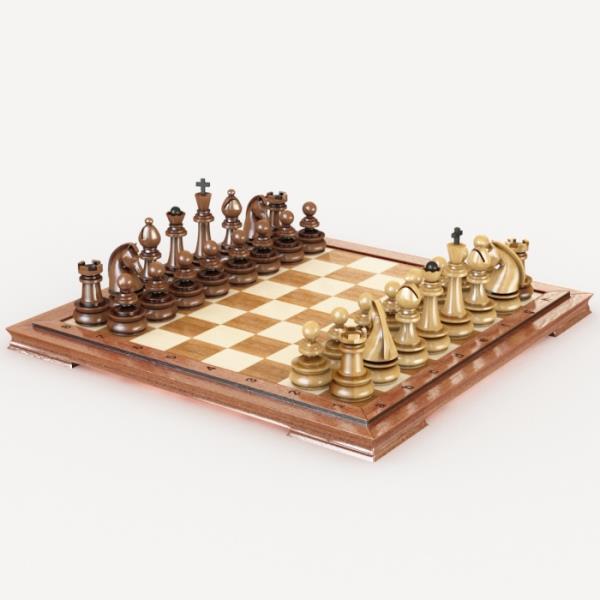 مدل سه بعدی شطرنج 